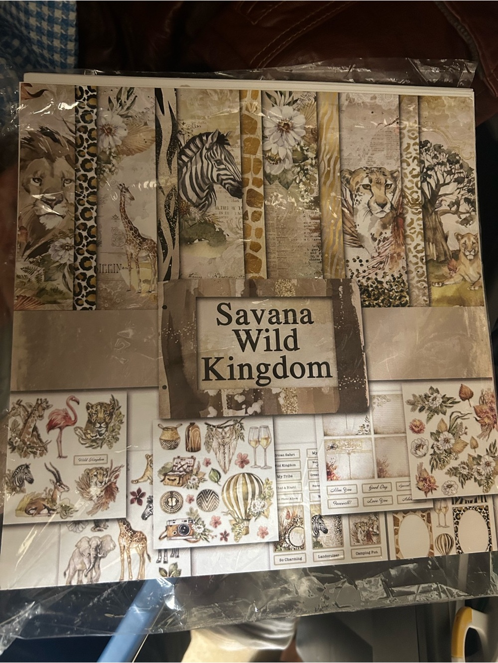 25 pcs Digital Paper Collection - Savana Wild Kingdom 12*12 “.